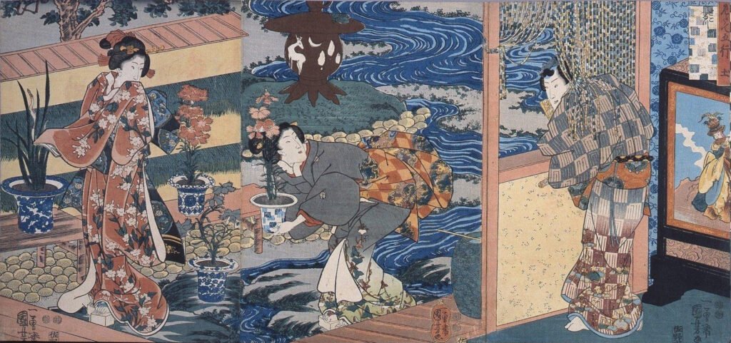 Utagawa Kuniyoshi detailed Ukiyo-e drawing