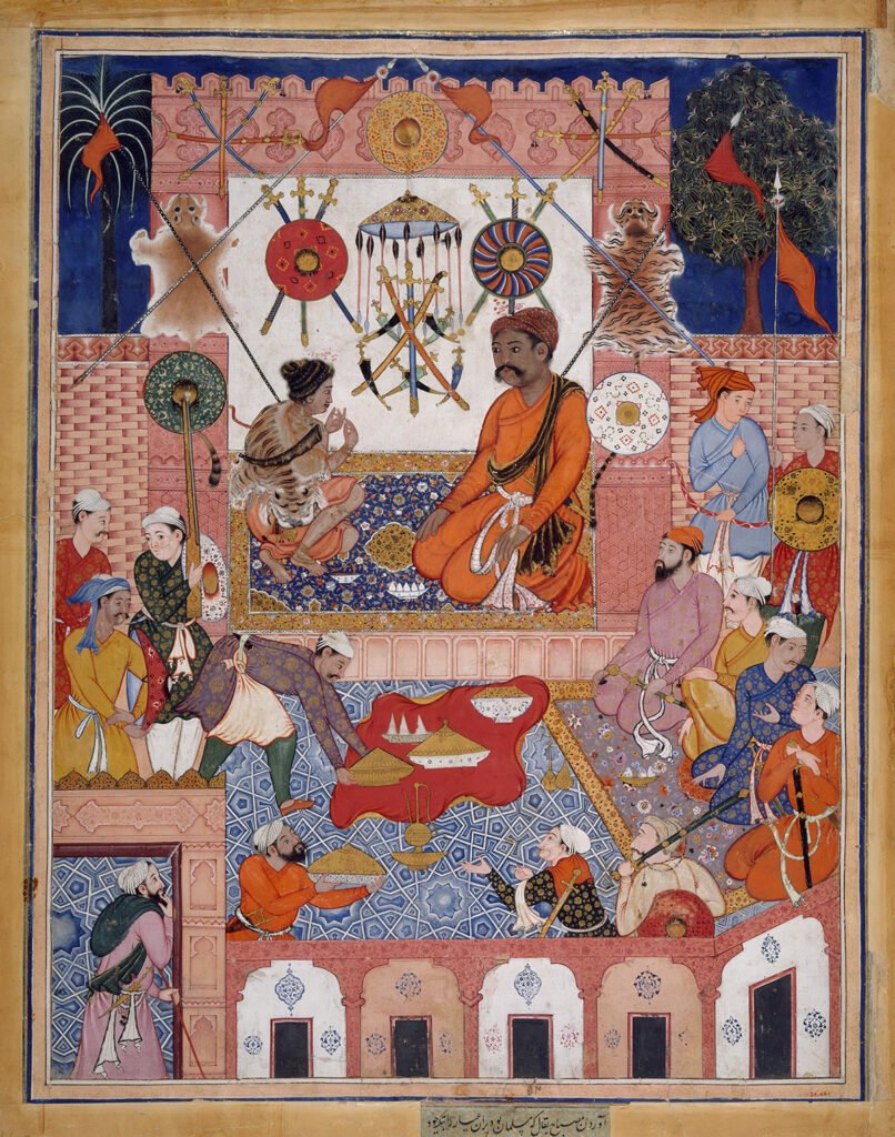 The Adventures of Hamza, a manuscript of 16th century with amazing detailed illustrations and ornaments
